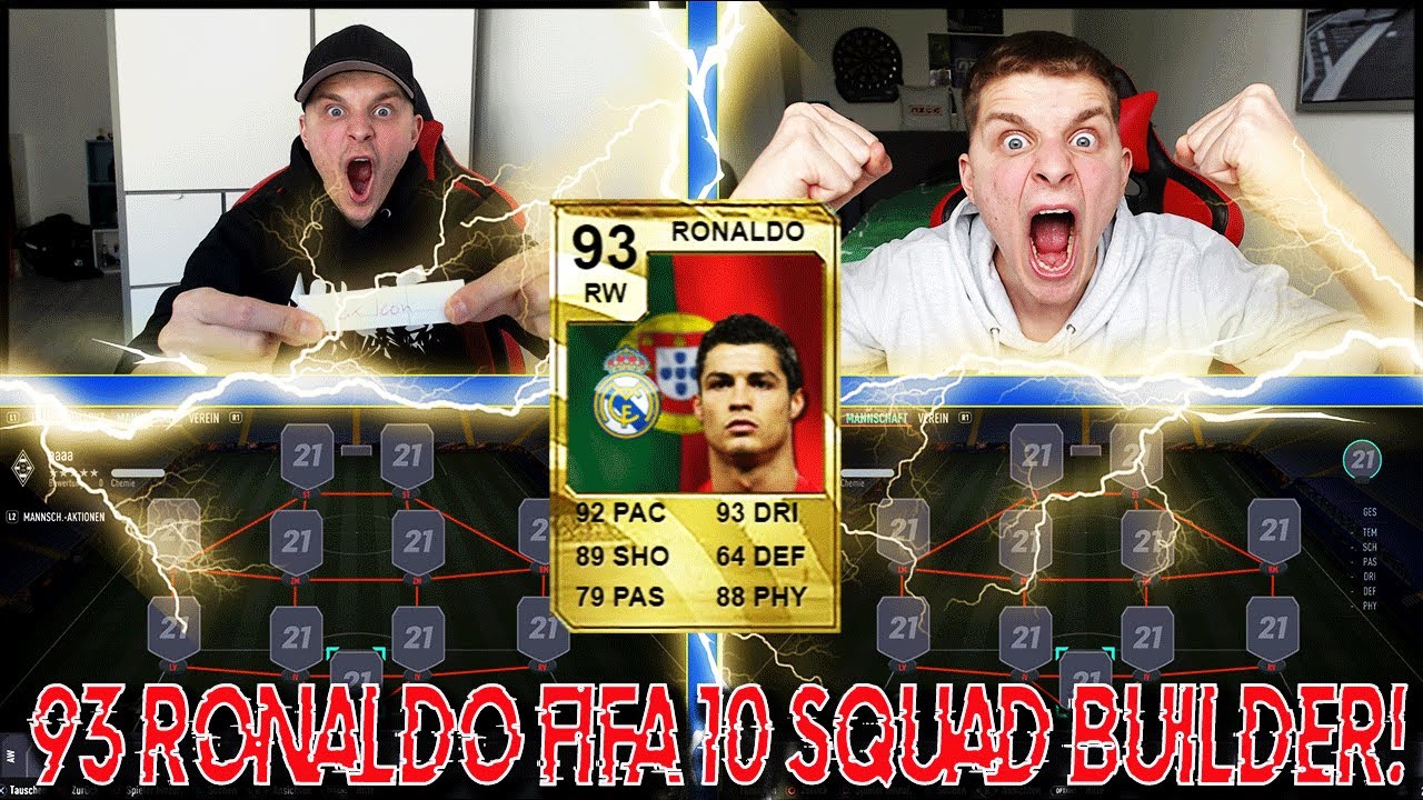 93 CRISTIANO RONALDO FIFA 10 Squad Builder 7 Minute Challenge! - Fifa 21 Ultimate Team