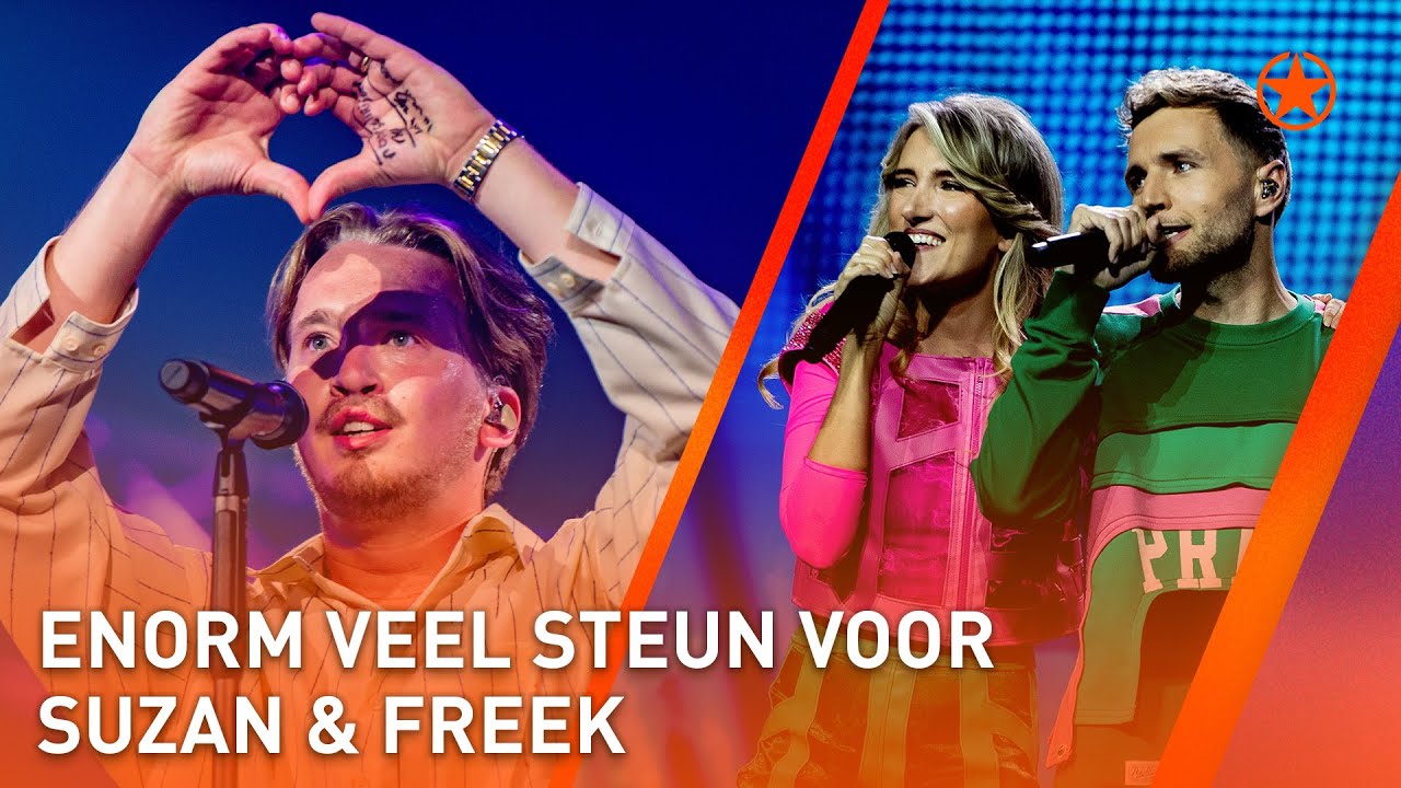 🧡 ARTIESTEN zichtbaar AANGESLAGEN op podium na eerbetoon SUZAN & FREEK 🫶🏼 | SHOWNIEUWS