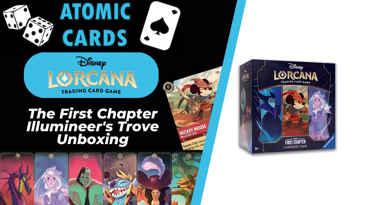 Disney Lorcana Unboxing - The First Chapter Illumineers Trove