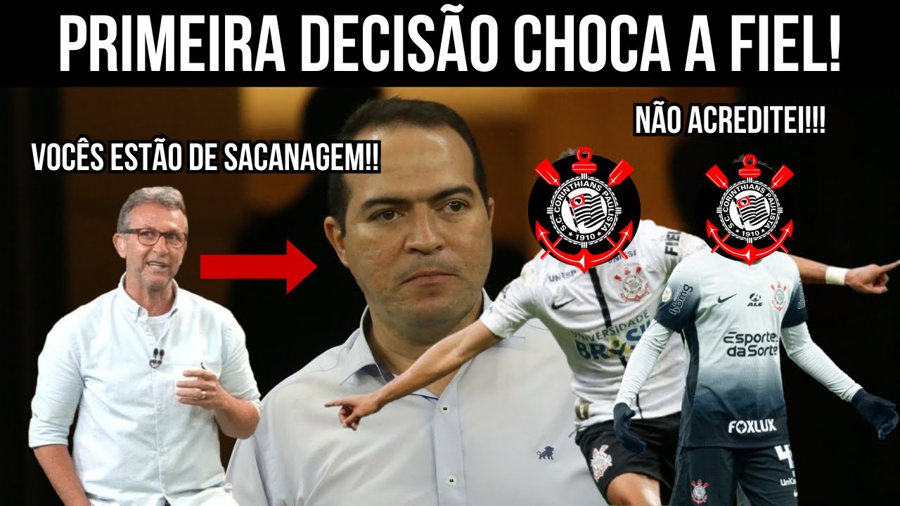 NINGU&Eacute;M ESPERAVA! MARCELO PAZ TOMA PRIMEIRA DECIS&Atilde;O E RESCINDE COM 2 JOGADORES DO CORINTHIANS!