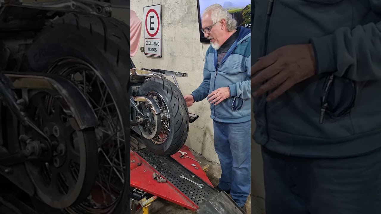 Como Desmontar a Roda traseira da Harley Heritage
