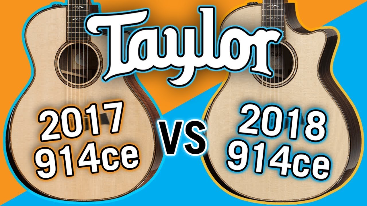Taylor 2017 914ce vs 2018 914ce V-Class Comparison