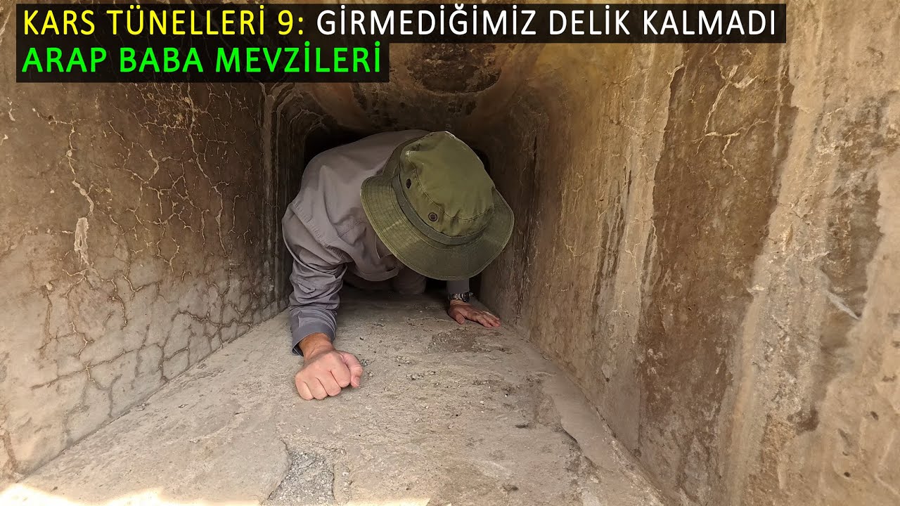 Kars Tünelleri 9 Arap baba mevzileri, savaş hendeği, karanlık dehlizler.