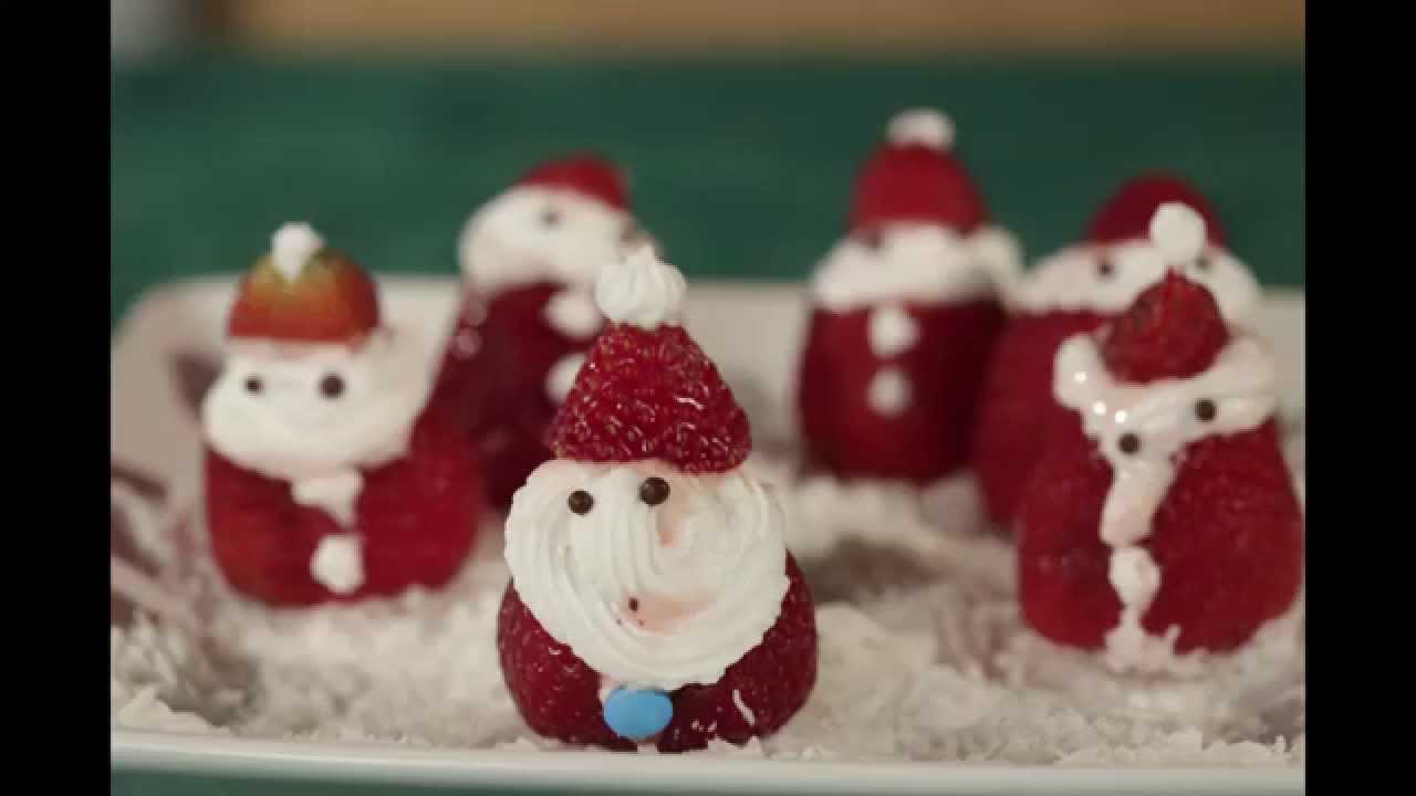 Como fazer DECORAÇÃO de NATAL com Morangos!