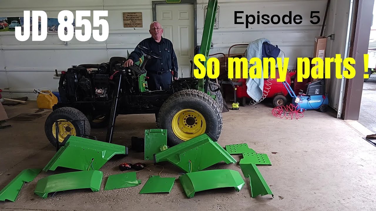 Neglected John Deere 855 Ep 5 It's back to life after being left in a barn for 10 yrs!