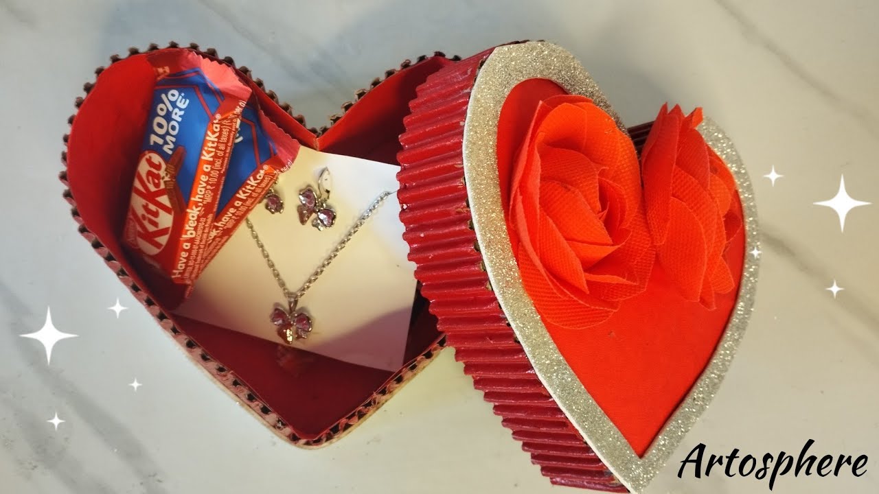 DIY GIFT BOX FROM CARDBOARD 🎁💝😍