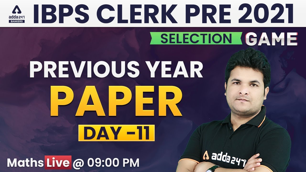 IBPS Clerk 2021 | Maths | Previous Year Question Papers Day #11