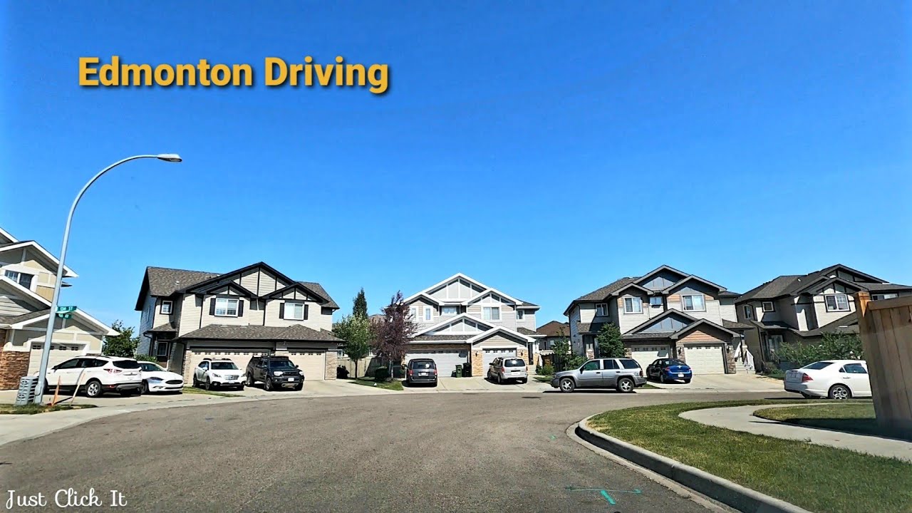 Driving around Carlton Neighborhood, Edmonton, AB, Canada 🇨🇦