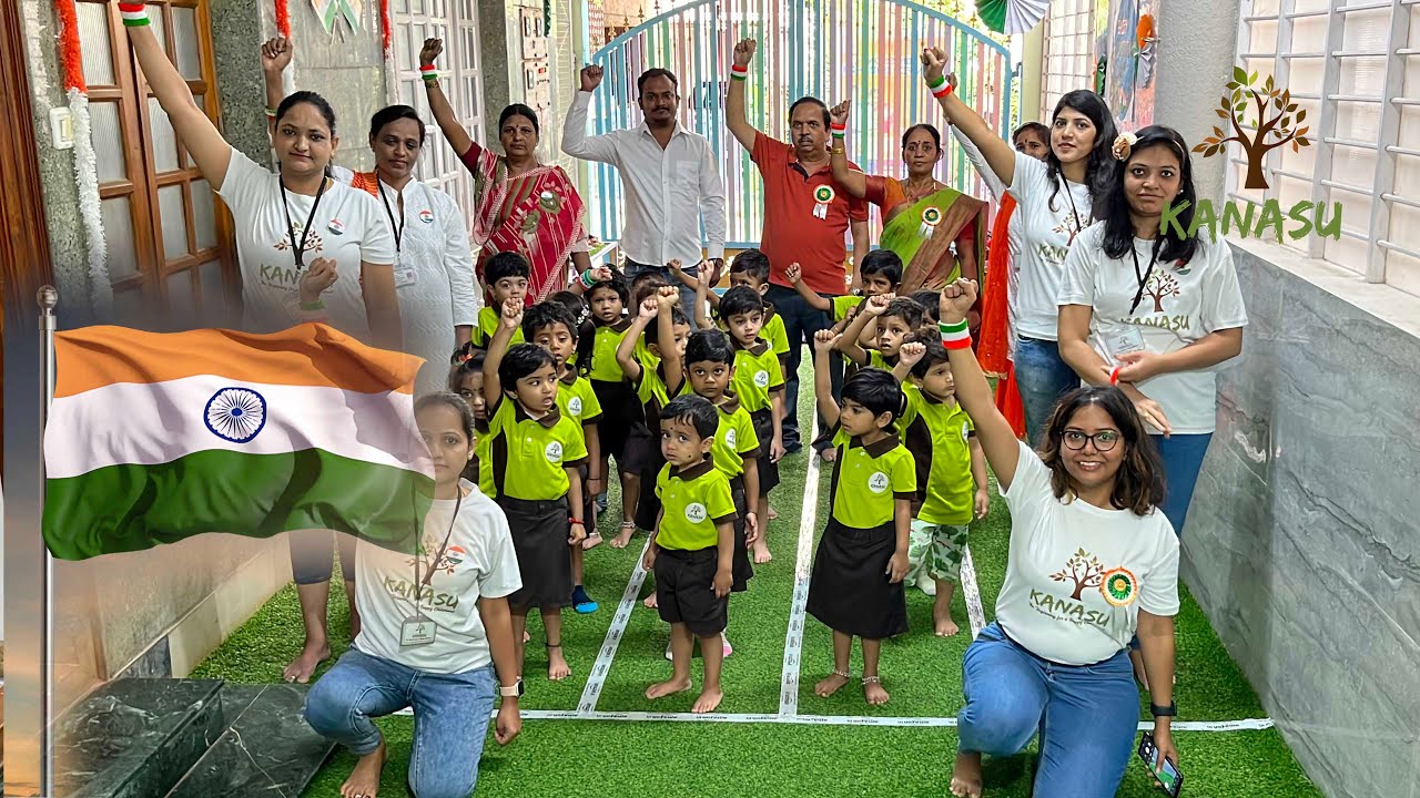 Kanasu Preschool & Daycare | Independence Day Celebration | Celebration at Preschoolers