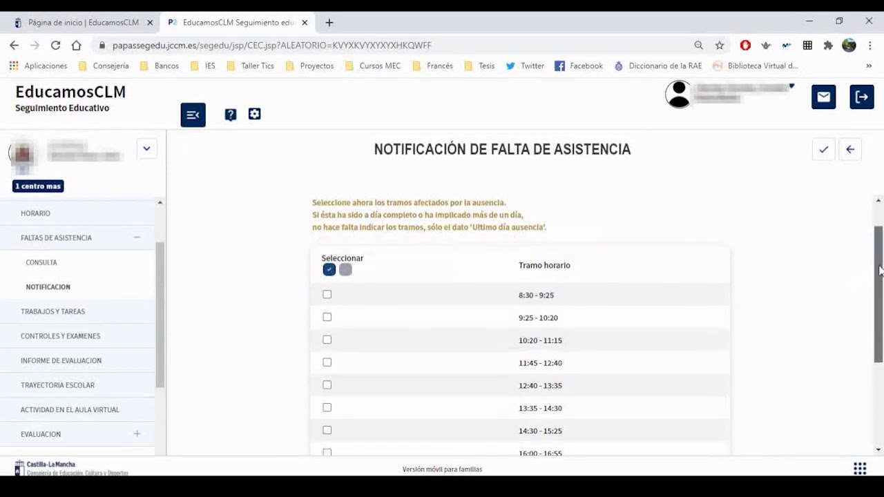 EducamosCLM Seguimiento educativo   Familias