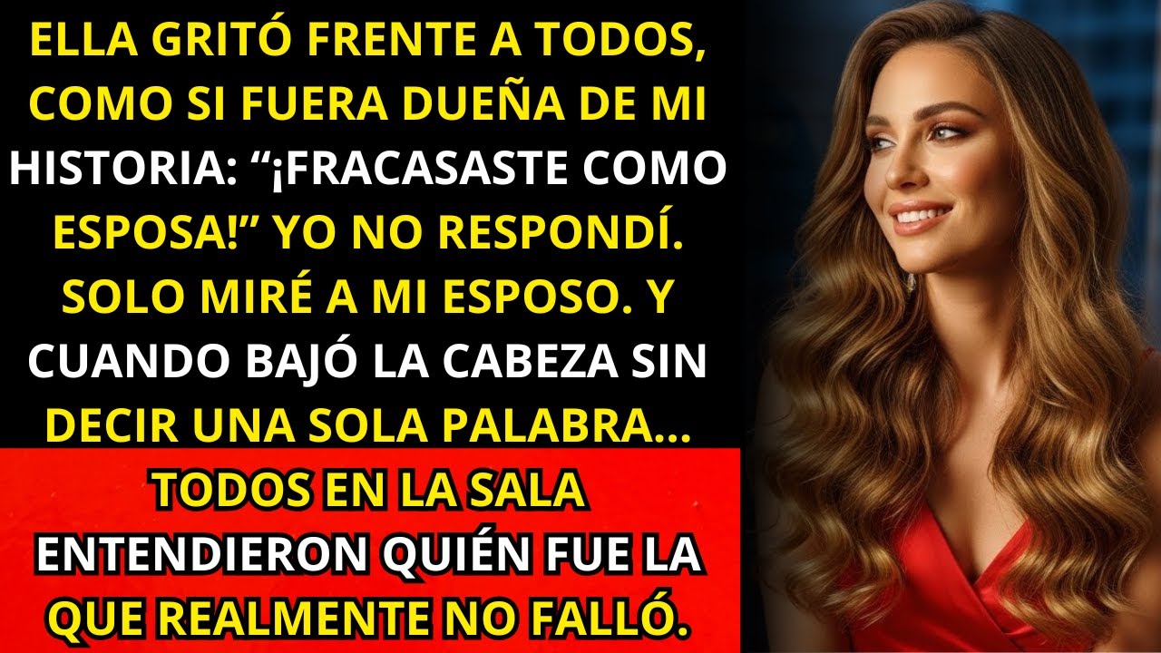 “Fracasaste como esposa”, gritó mi suegra en la fiesta de la empresa — el silencio llegó cuando...