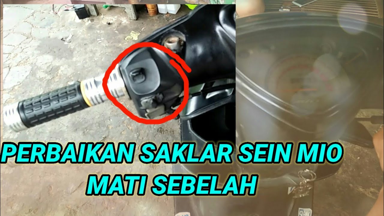 Caranya mudah memperbaiki saklar sein Yamaha mio mati sebelah