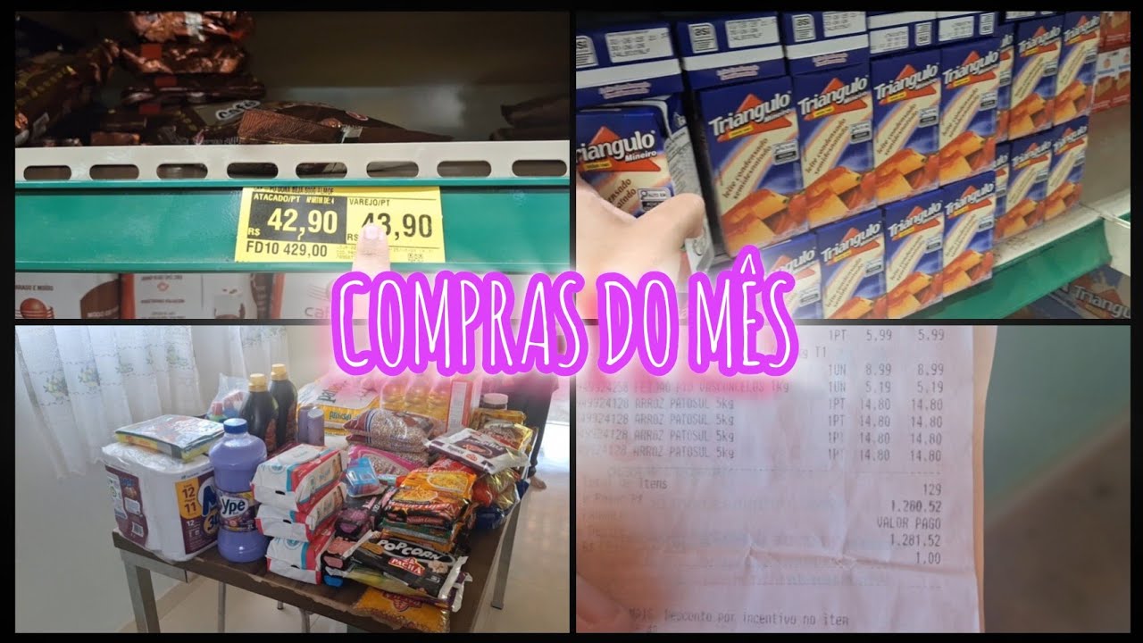 Nossas compras do mês morando na roça 😍