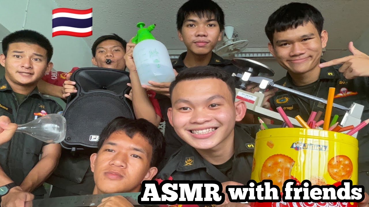 ASMR WITH FRIENDS (BOYS) 🙋AT SCHOOL 🏫