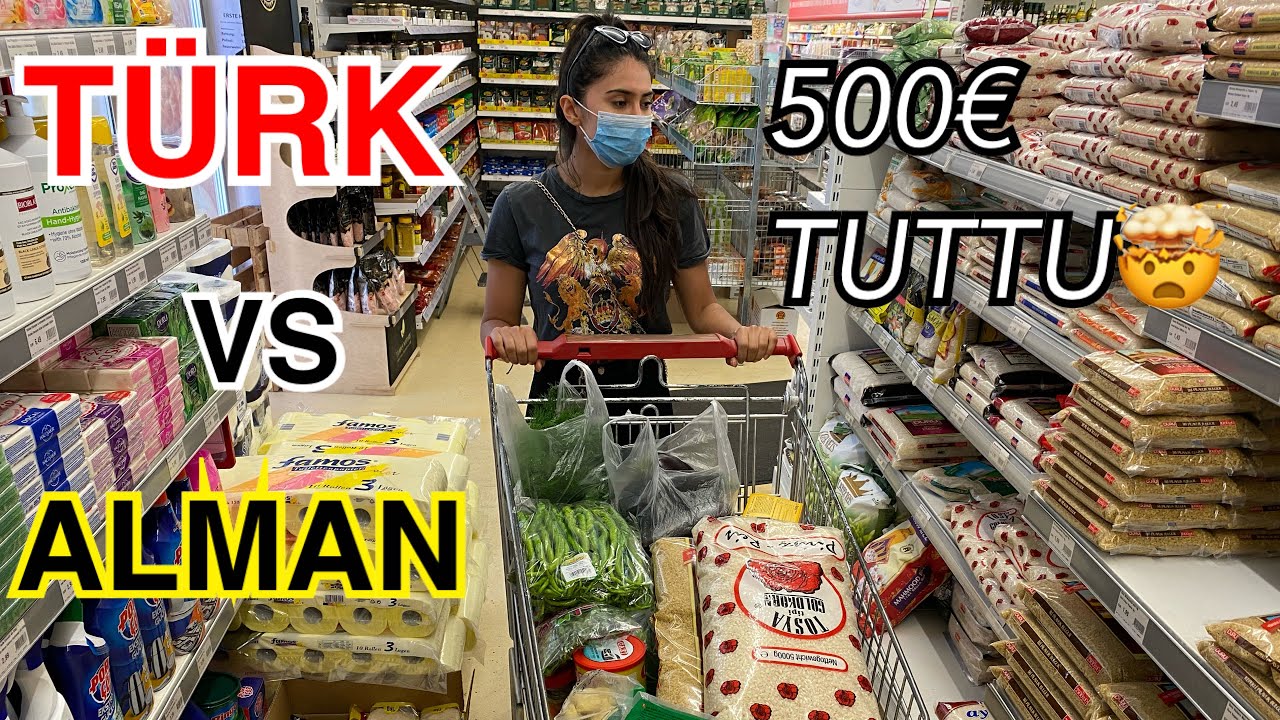 TÜRK VS ALMAN MARKET ALIŞVERİŞİ💯 FİYATLARIYLA BERABER✅ DEV MARKET ALIŞVERİŞİ