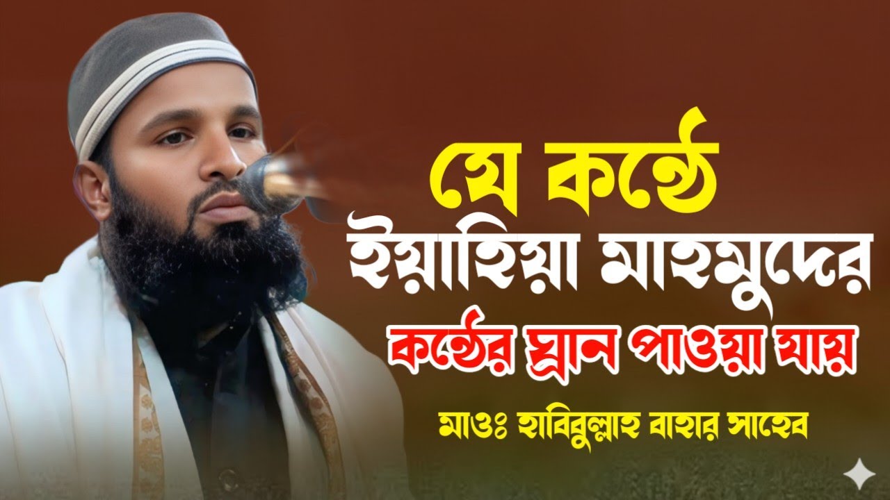 যে কন্ঠে ইয়াহিয়া মাহমুদের কন্ঠের ঘ্রান পাওয়া যায় আলোচক মাওঃ হাবিবুল্লাহ বাহার সাহেব new waz 2026