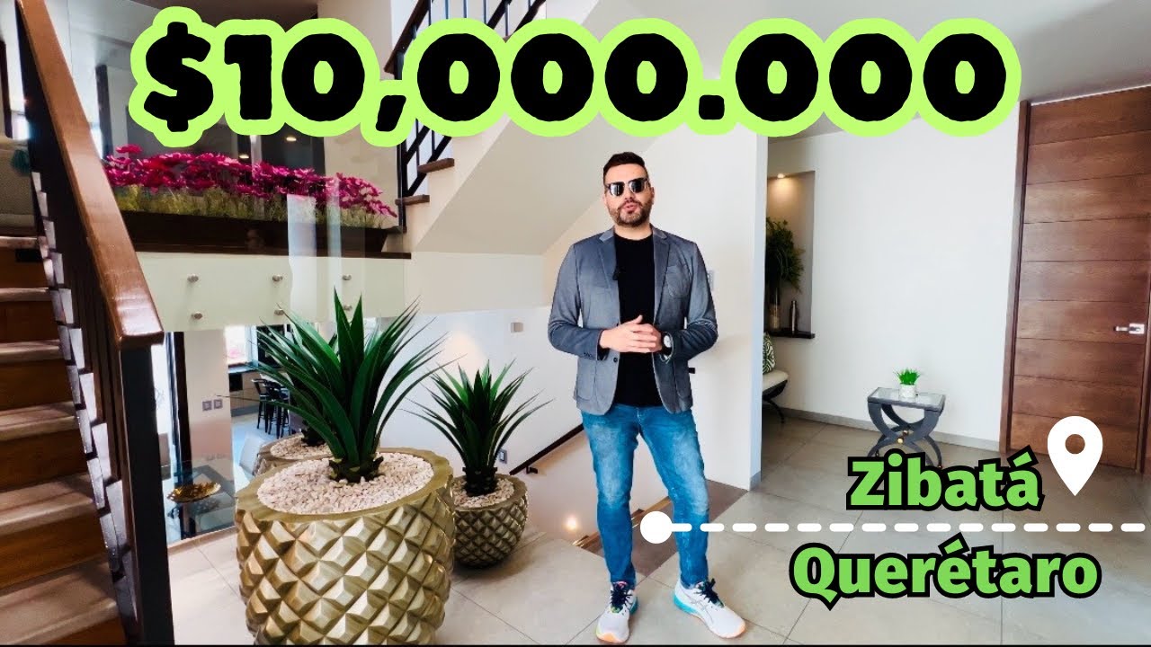 CASA de LUJO ZIBATA Queretaro, LAS MEJORES VISTAS ! acabados PREMIUM $10,000.000 se puede$ C/MUEBLES