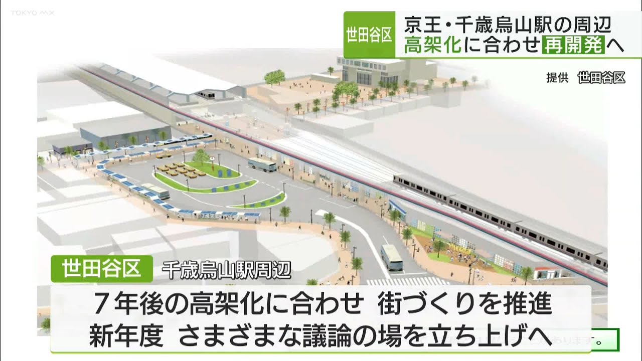 世田谷区　京王・千歳烏山駅の周辺　高架化に合わせ再開発へ