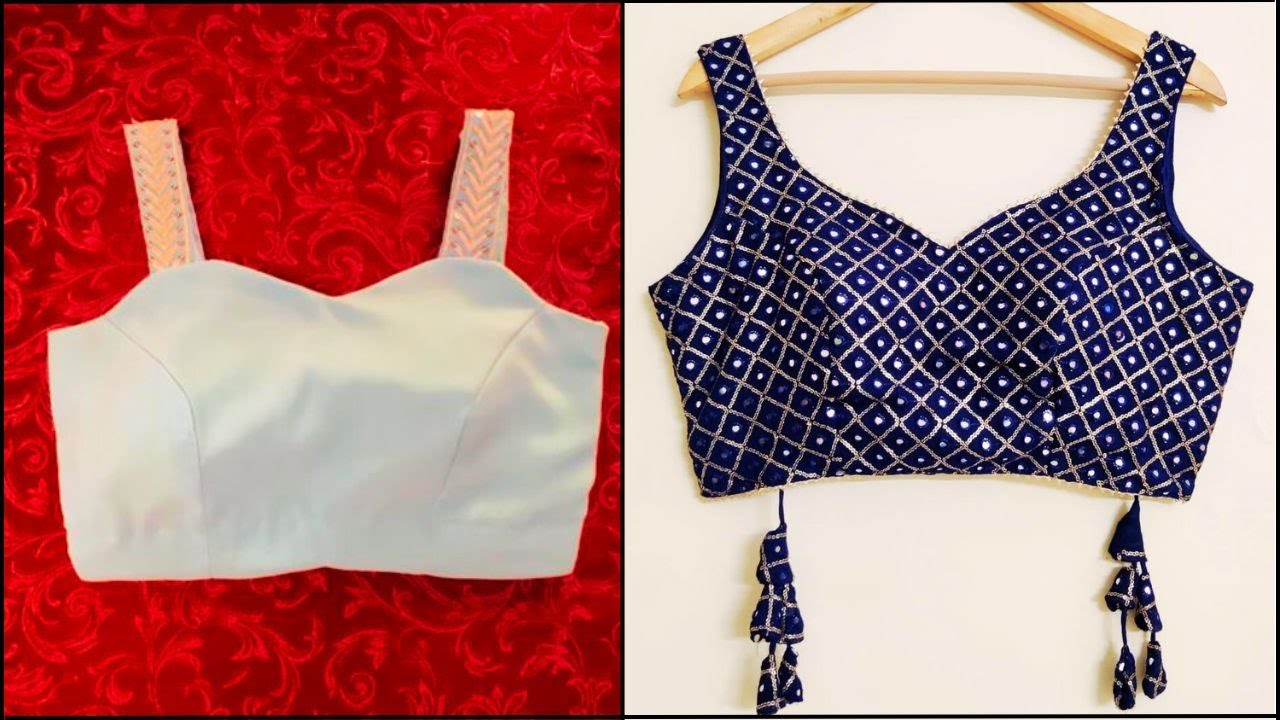 Sweet heart neck strap blouse / crop top / cutting and stitching / very easy step by step malayalam