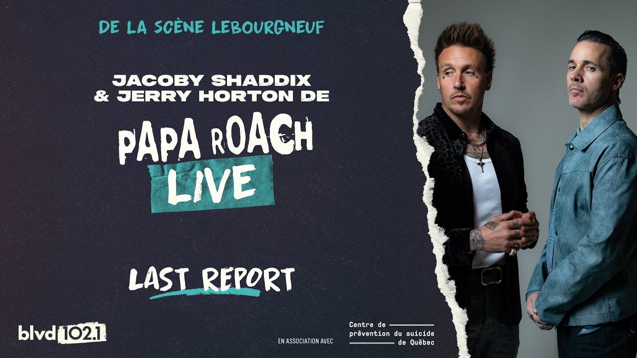 BLVD102.1 - Jacoby Shaddix et Jerry Horton de Papa Roach - Last Resort LIVE ACOUSTIC