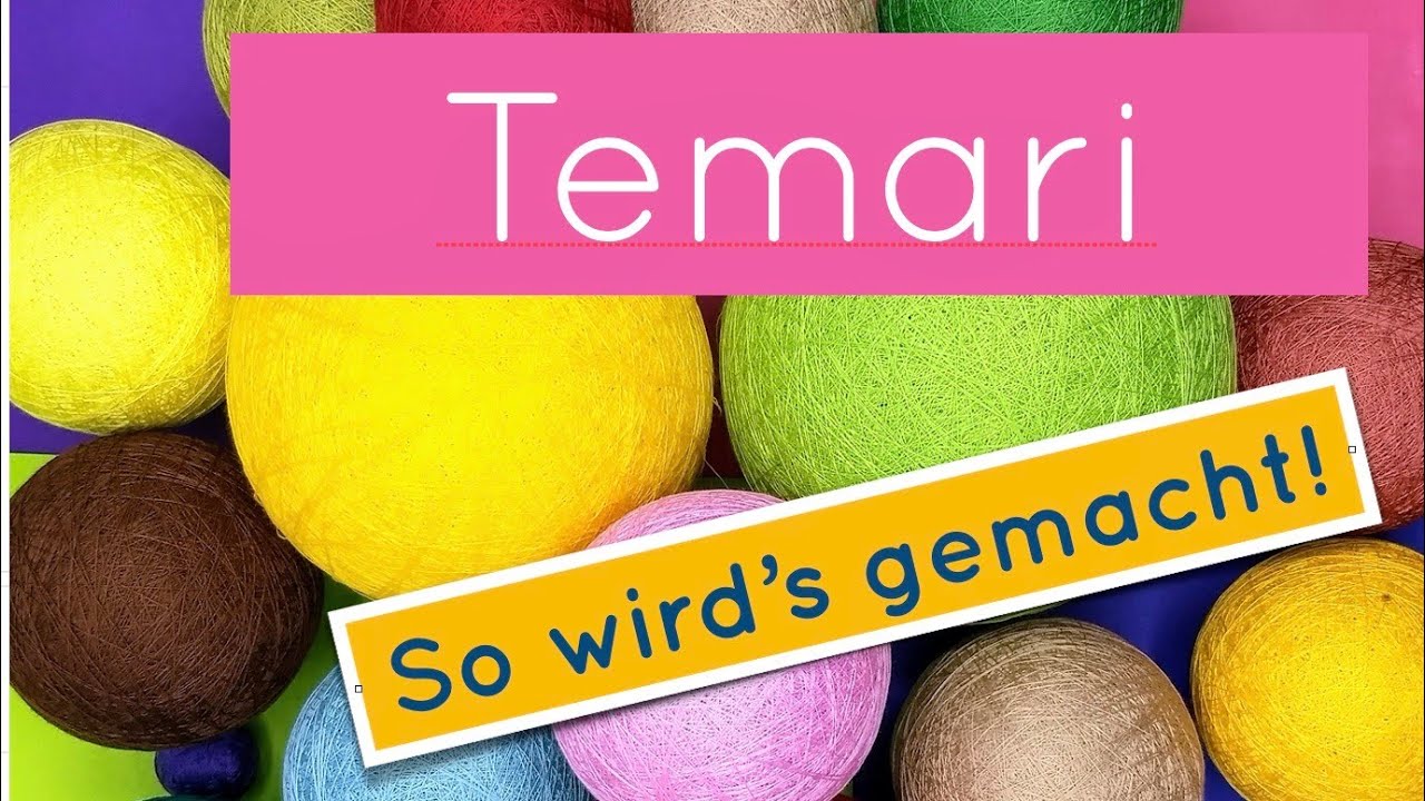 TEMARI: FREE TUTORIAL: HOW TO MAKE A TEMARI BALL. #temari #temariball #japaneseart