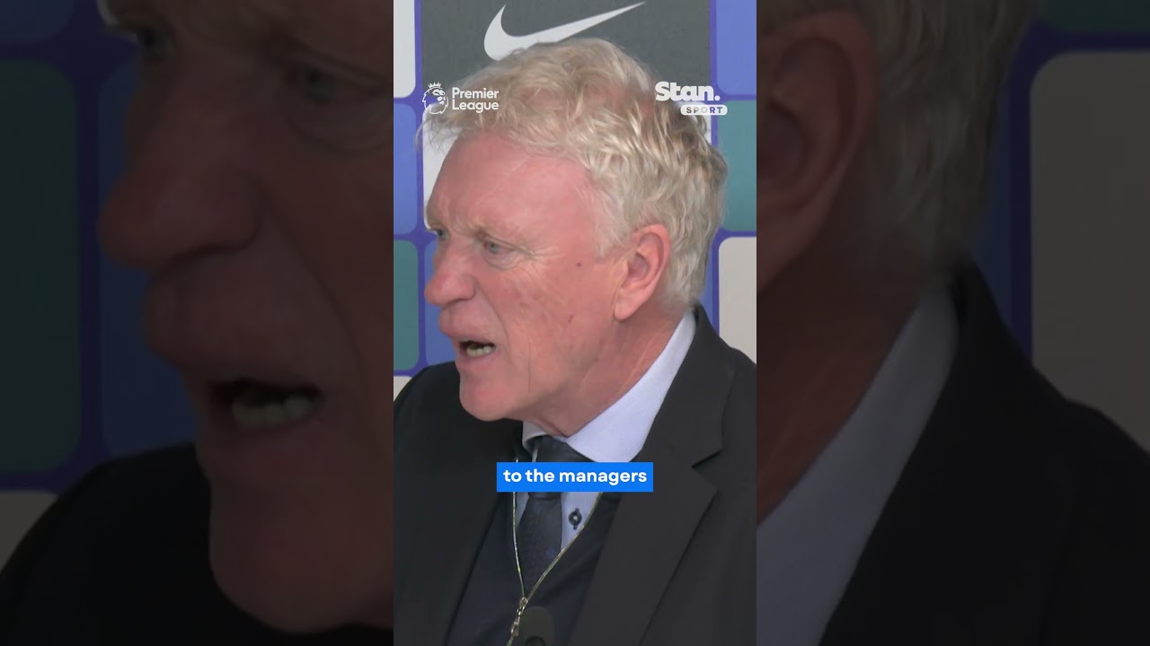 'I might've done a knee slide' 🤣 David Moyes' reaction to getting booked 