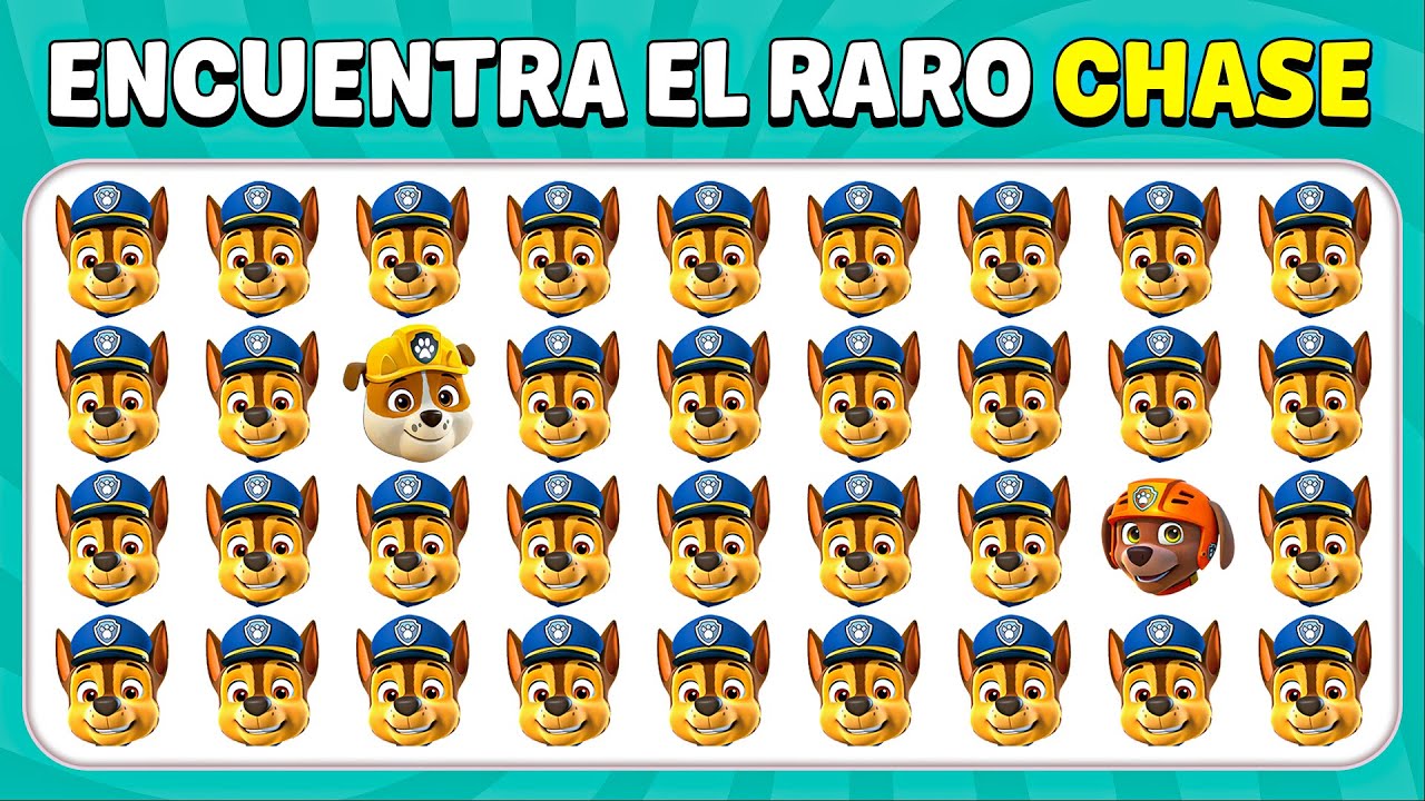 Encuentra El Raro - Paw Patrol Edición🐶👮🚒 | Quiz Bee Español