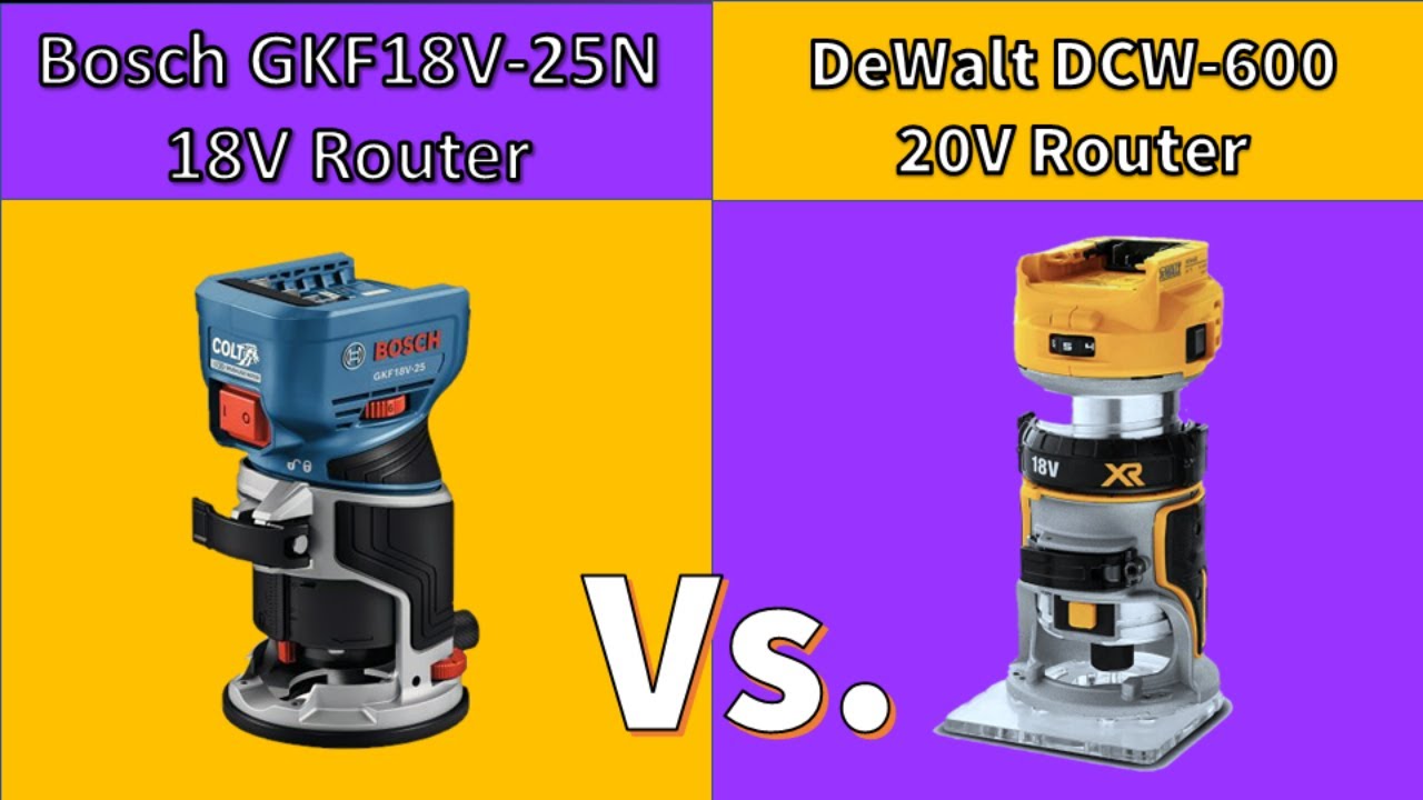 Cordless Compact Router Review - DeWalt vs. Bosch