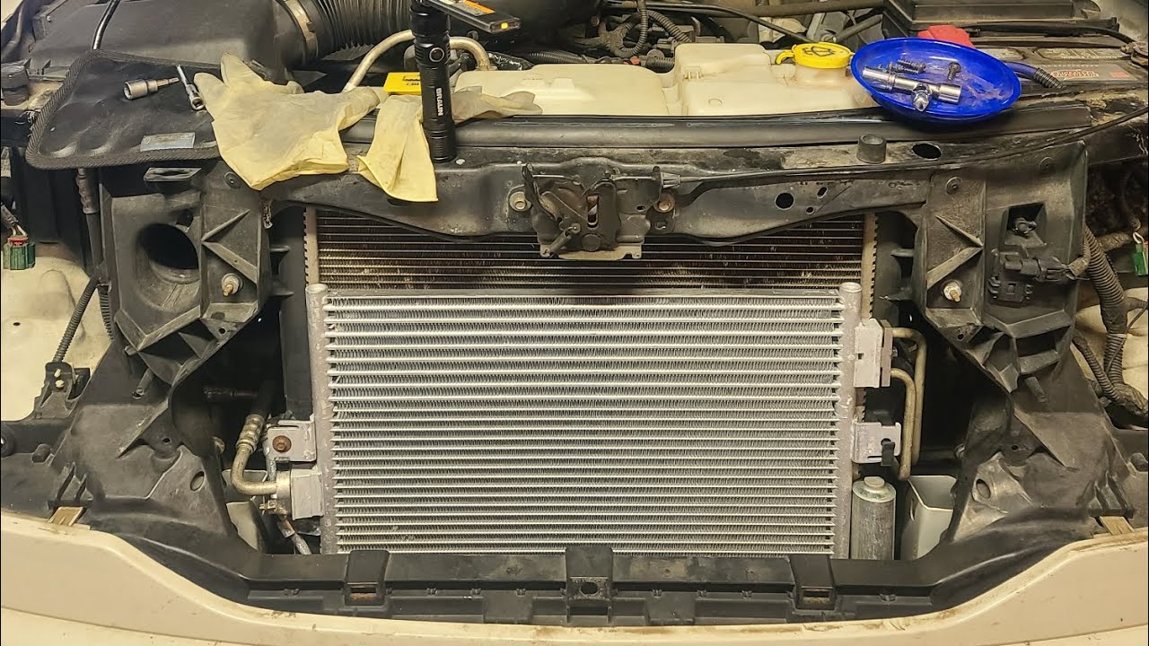 2008 -2011 Dodge Nitro 3.7l a/c condenser / transmission cooler replacement