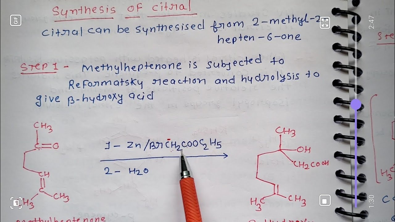 Structure determination of citral