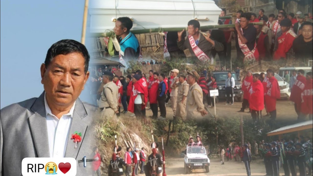 Welcoming home late Shri M.P Nokshang chang former CKS president at Yangpi Village😭😭