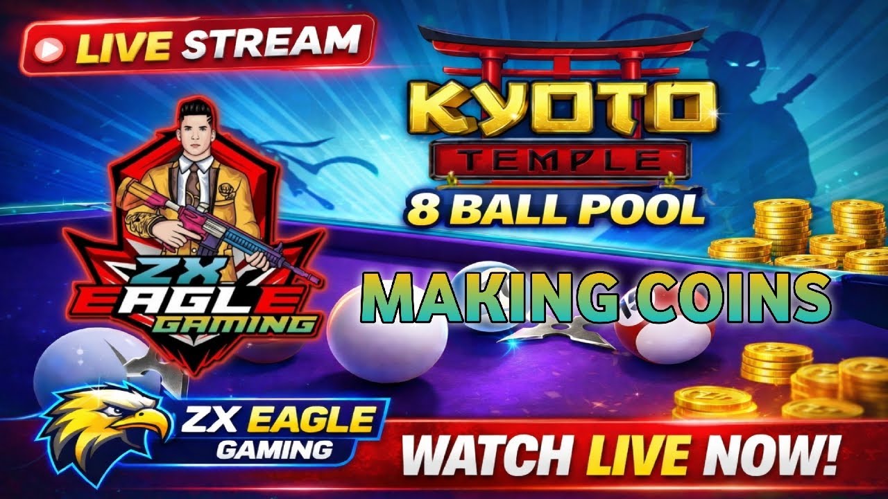 8 Ball Pool Live Stream 🎱 | Big Shots & Pro Gameplay 🔥 | Zx EAGLE Gaming