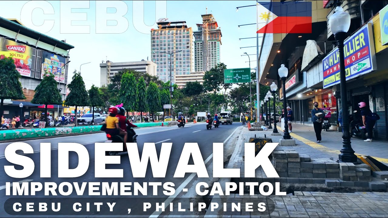 Cebu City Sidewalk Improvements along Osmeña Blvd-Capitol Area as of March 1 2025