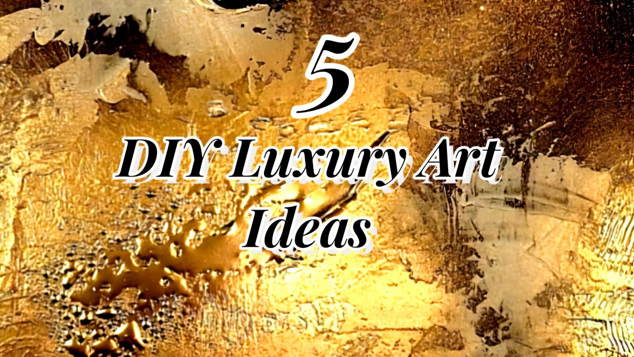 5 DIY LUXURY Textured Wall Art Ideas | Abstract Art ✨ (612)