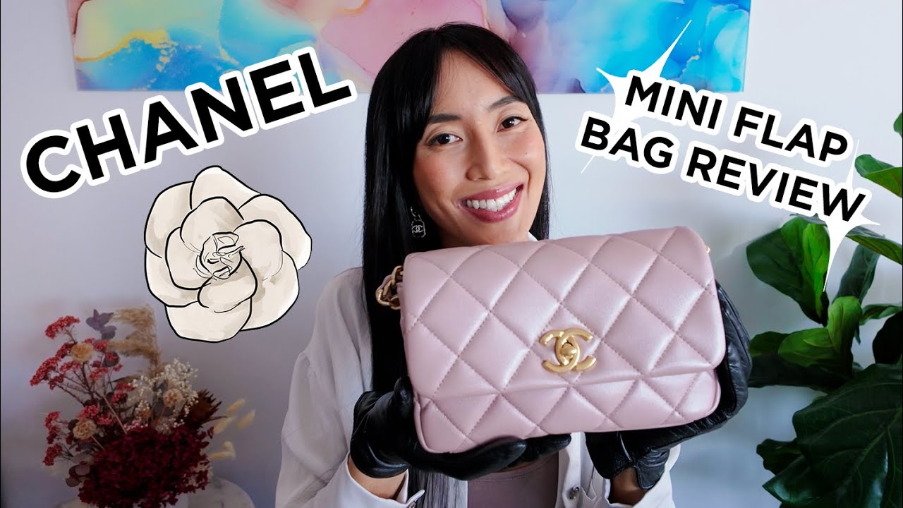 CHANEL Mini Flap Bag Review *Iridescent Pink*