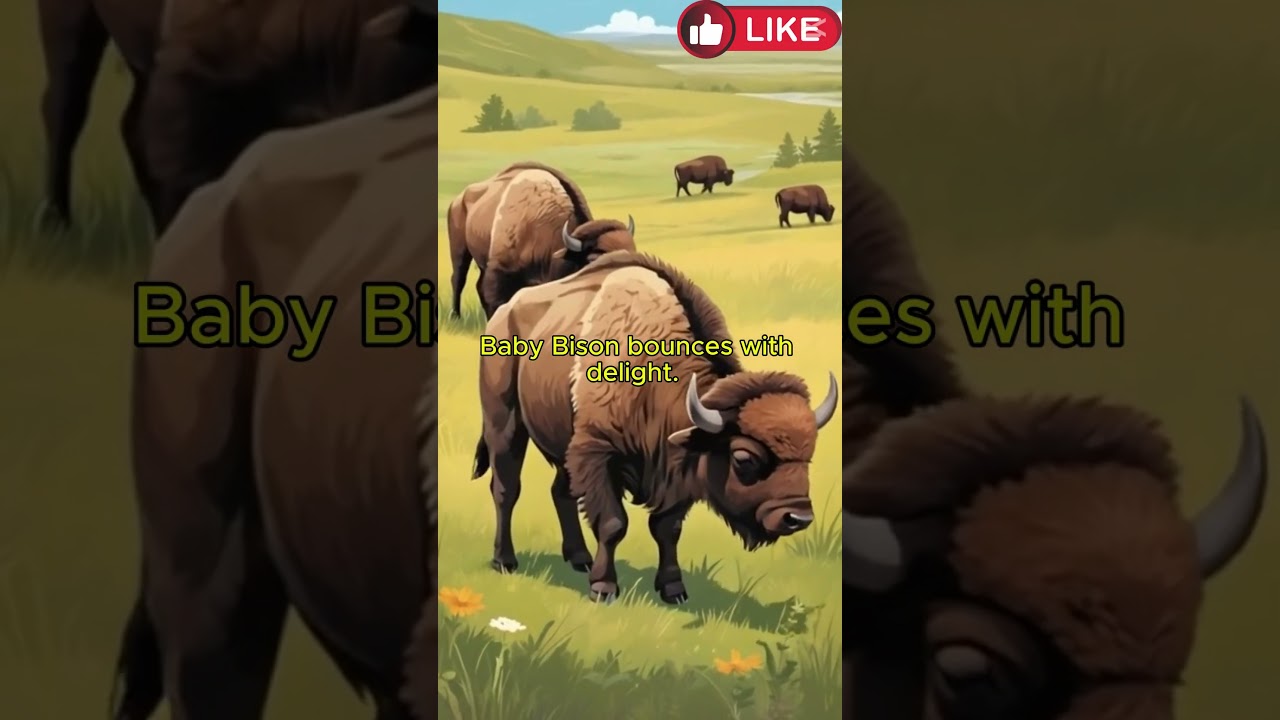 Baby Bison Boogie #shorts Song for Kids