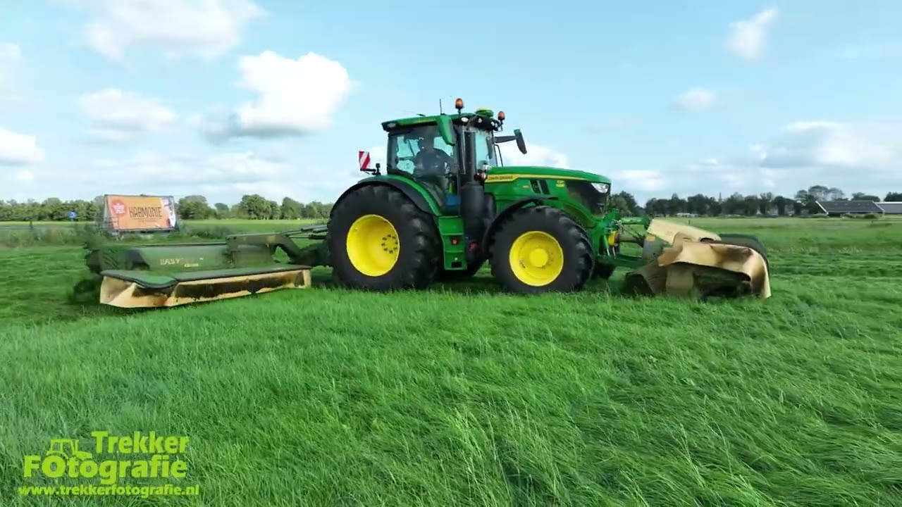 Maaien | Mowing Grass | Gras Mähen | Maurice Land | John Deere + Krone