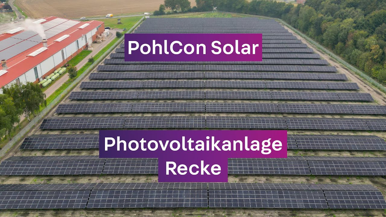 Solarpark Recke mit PV-Unterkonstruktion von PohlCon