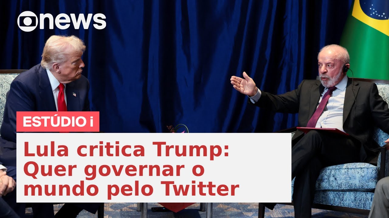 Lula critica Trump e diz que americano quer governar o mundo pelo Twitter