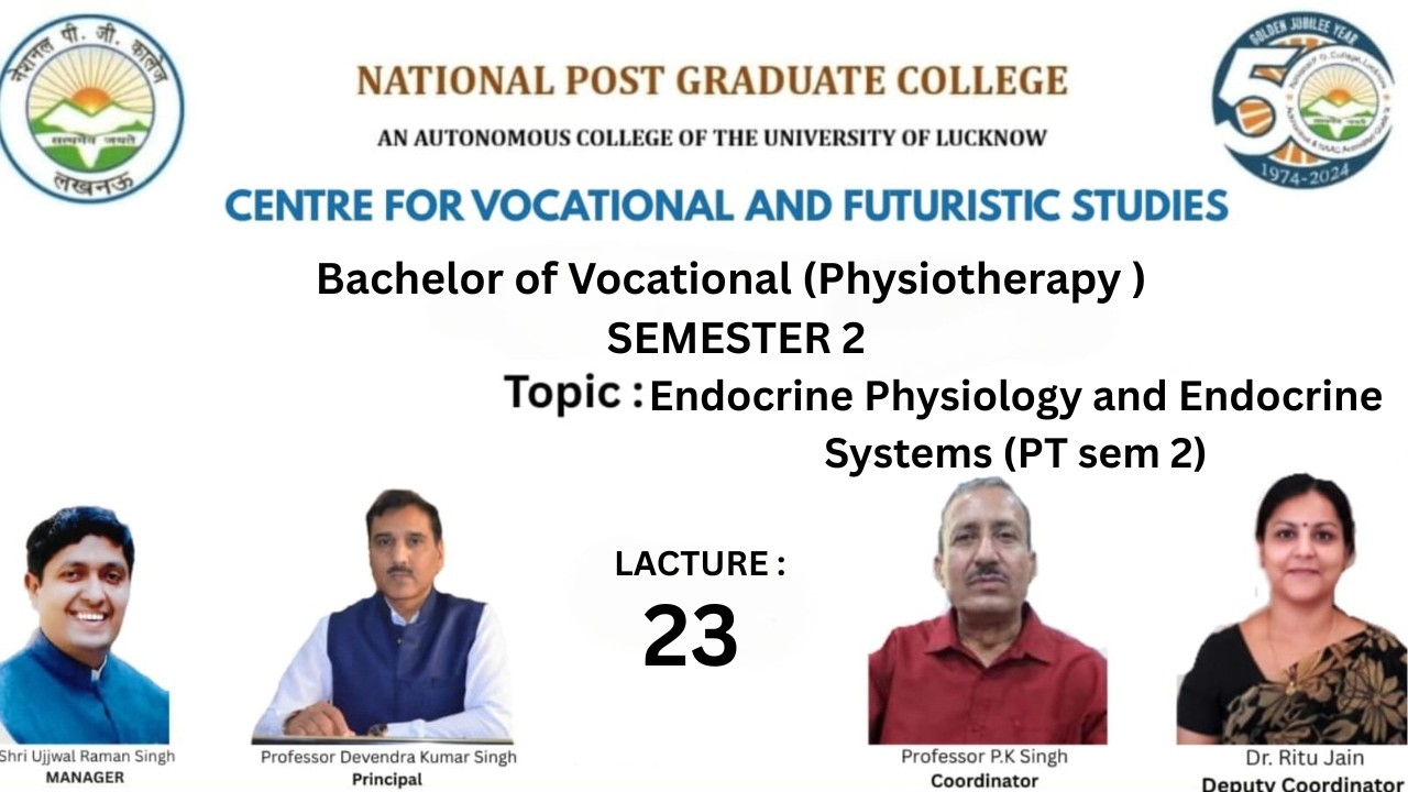 Endocrine Physiology and Endocrine Systems (PT sem 2)
