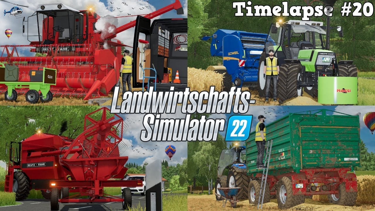 Eine SCHWIERIGE erste GERSTENERNTE in ELLERBACH mit @TheCamPeRYT! 🌾🔥🚜💨 | [LS22] - Timelapse #20