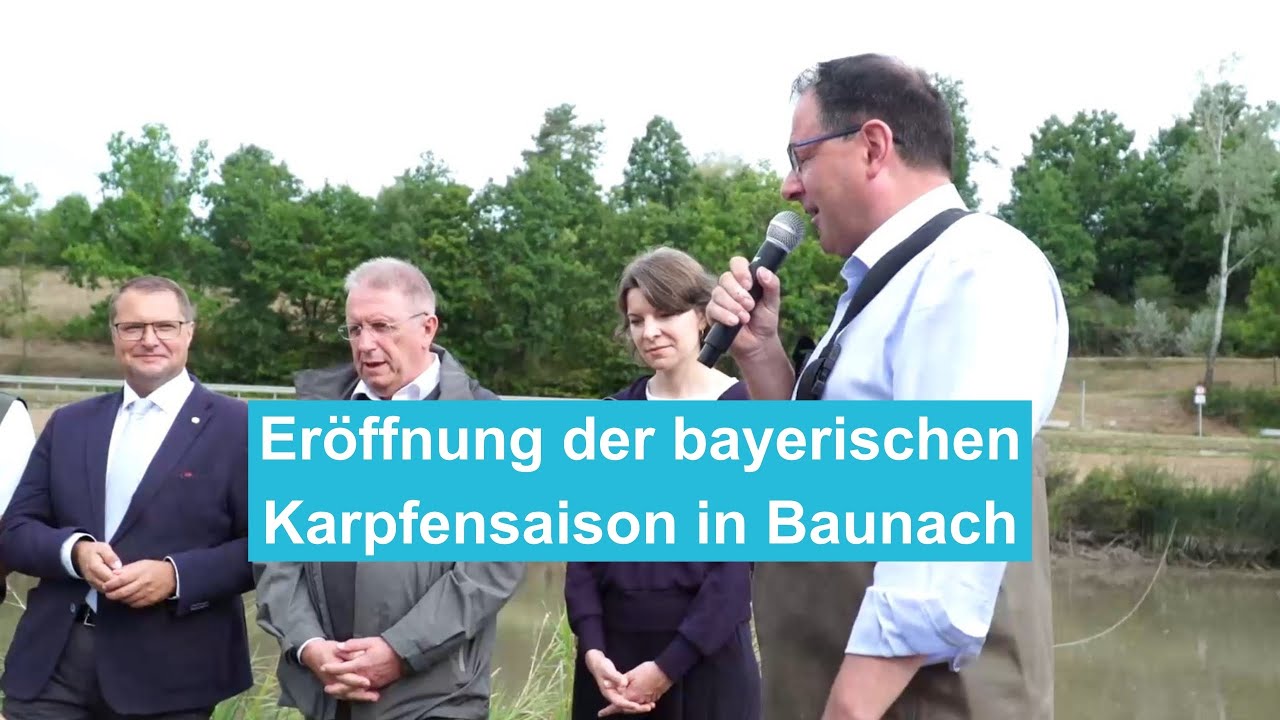 Eröffnung der bayerischen Karpfensaison in Baunach