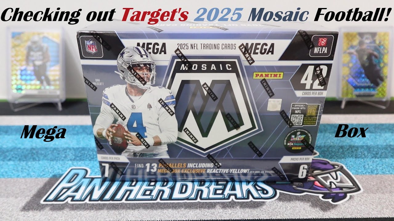 Мегабокс Mosaic Football 2025, версия Target! Достойные реактивные желтые параллельные модели! ⭐
