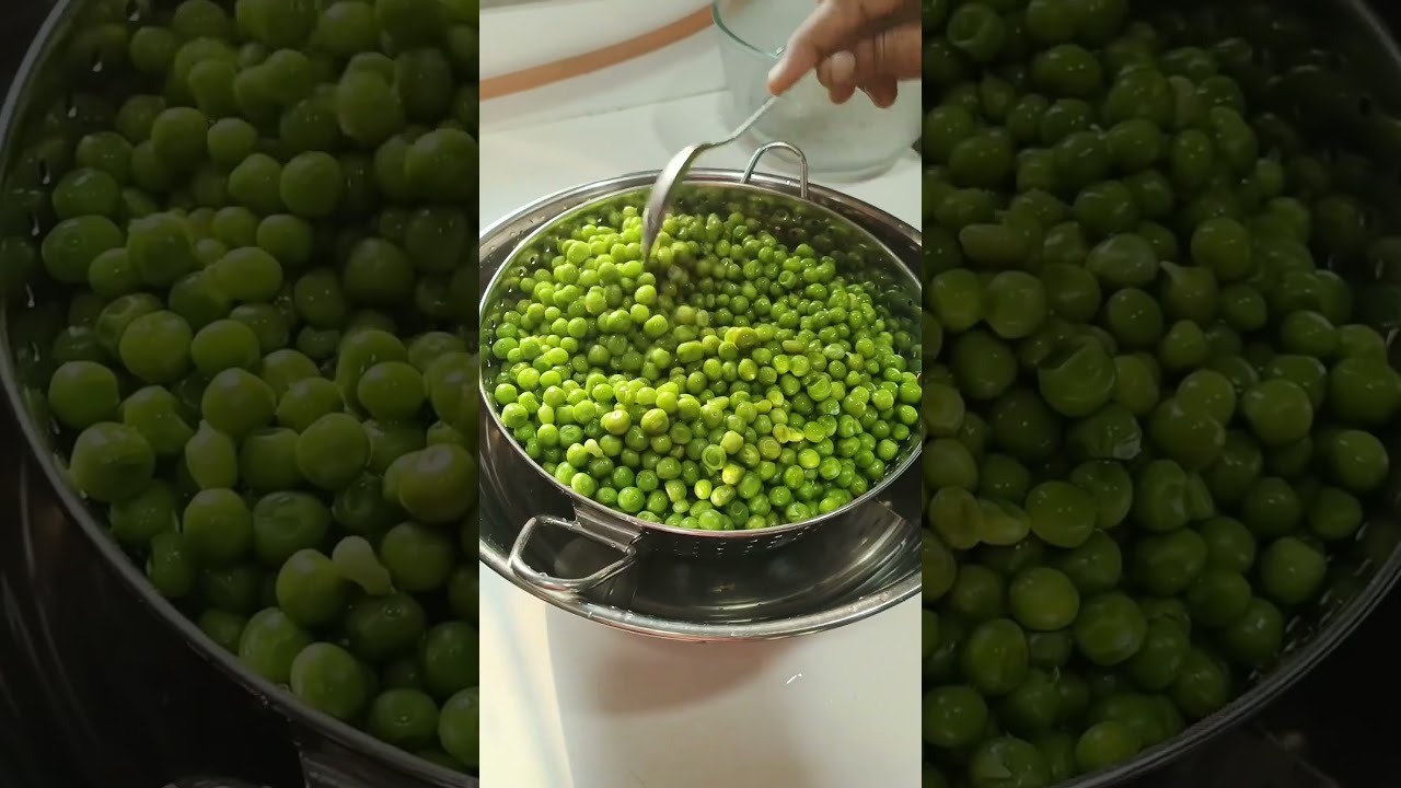 How to store green peas for the entire year👌#shorts #peas #winter #tips #storage #youtubeshorts