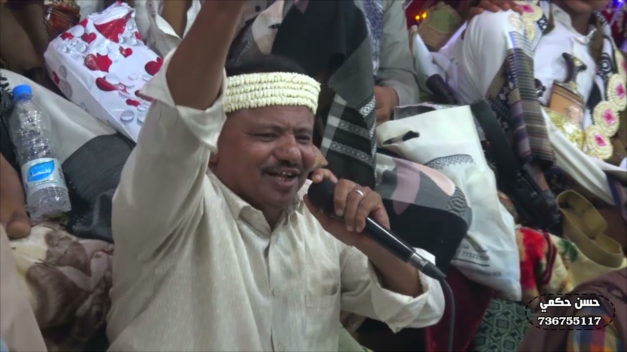 شاهد تفاعل الجماهير مع المنشد ابراهيم حبيب مع اجمل جلسة وزامل في افراح آل المغرسي
