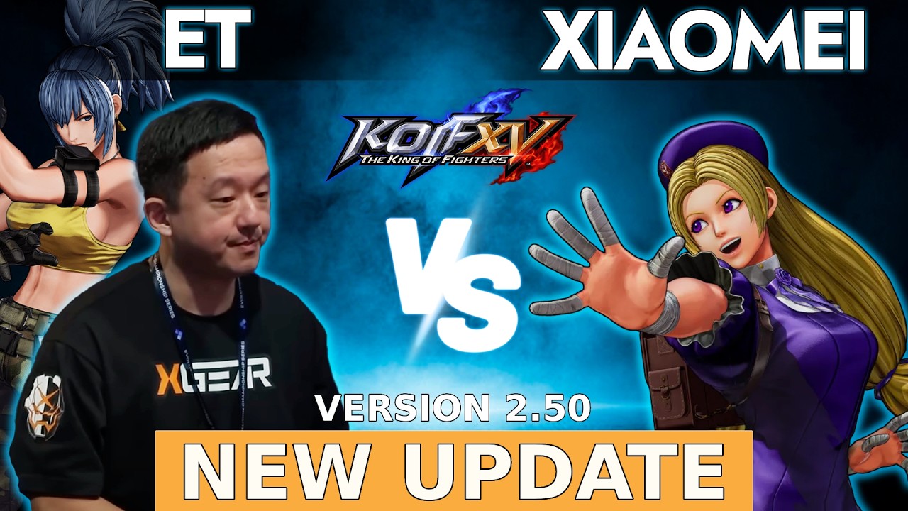 KOFXV NEW UPDATE 👽 ET (2 Random, Leona) vs XIAOMEI (Hinako, Nakoruru, Chizuru) |PATCH Version 2.50