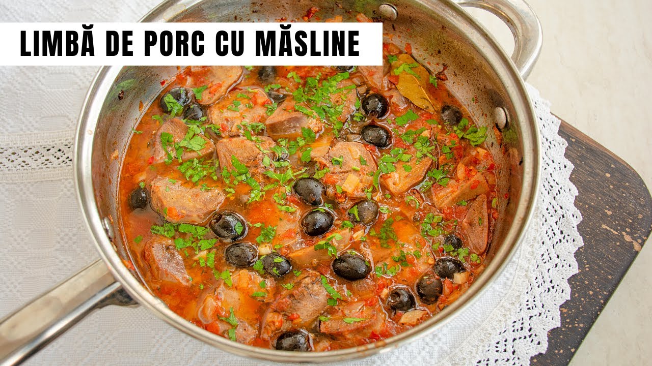 Свинина с оливками и томатным соусом. Вкусный рецепт!