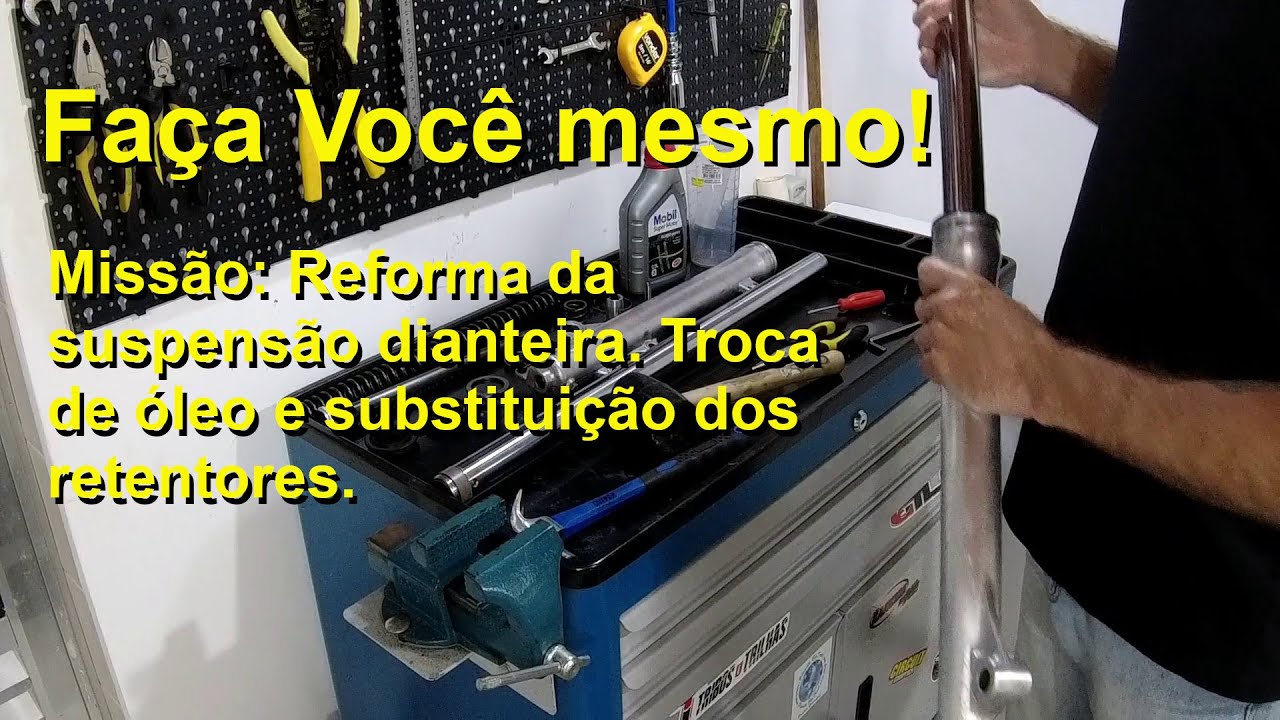 DT200 Customizada Ep15 - Faça Você Mesmo - Troca de Retentor e Óleo da Suspensão Dianteira