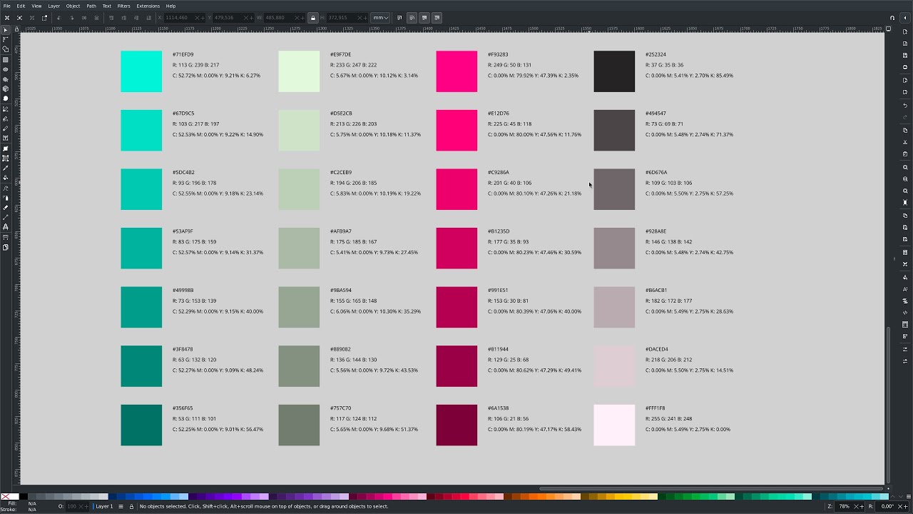 Easy Way to Generate Color Code in Inkscape