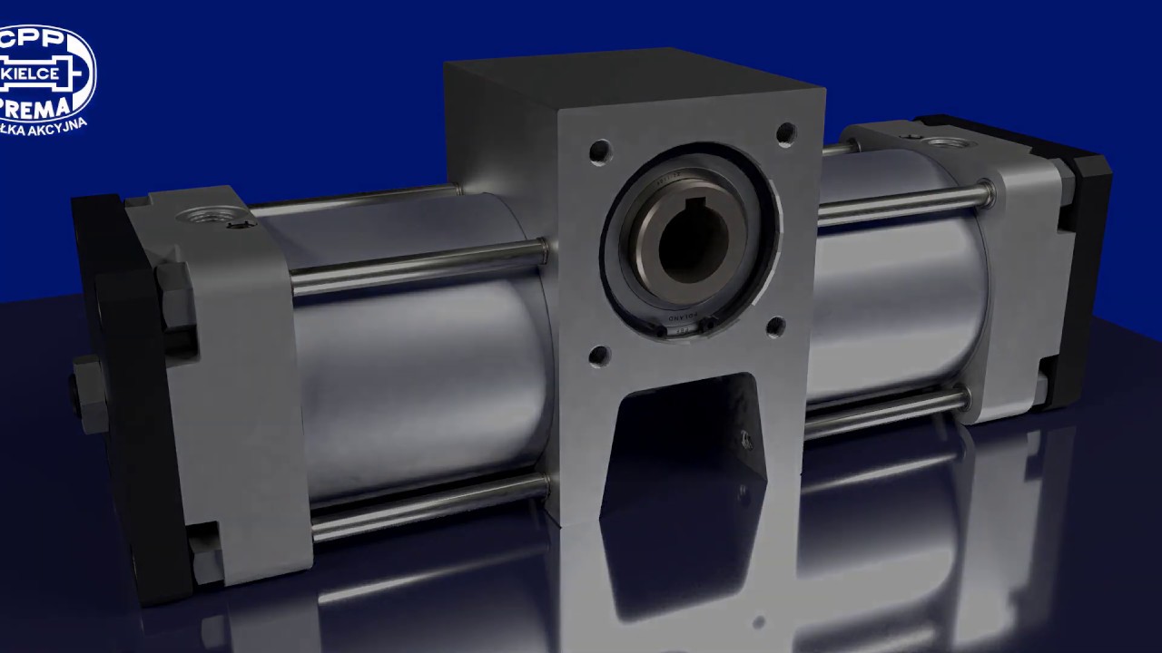 Siłownik wahadłowy D125 x 90° - CPP Prema S.A. ( rotary actuator )